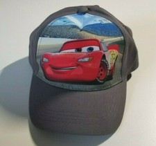 Disney Cars Kids Unisex Gray Adjustable Cap Hat OS NWT