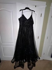 black flowy homecoming dress