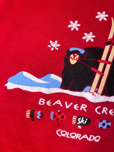 Youth Rabbit Skins Beaver Creek CO Colorado Ski Skiing Bear Baby Shirt Tee 4 - Picture 3 of 8