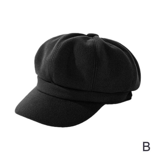 Ladies Women Girl Wool Blend Baker Boy Peaked Cap Newsboy Beret, Retro Hat X8I5 - Picture 21 of 22