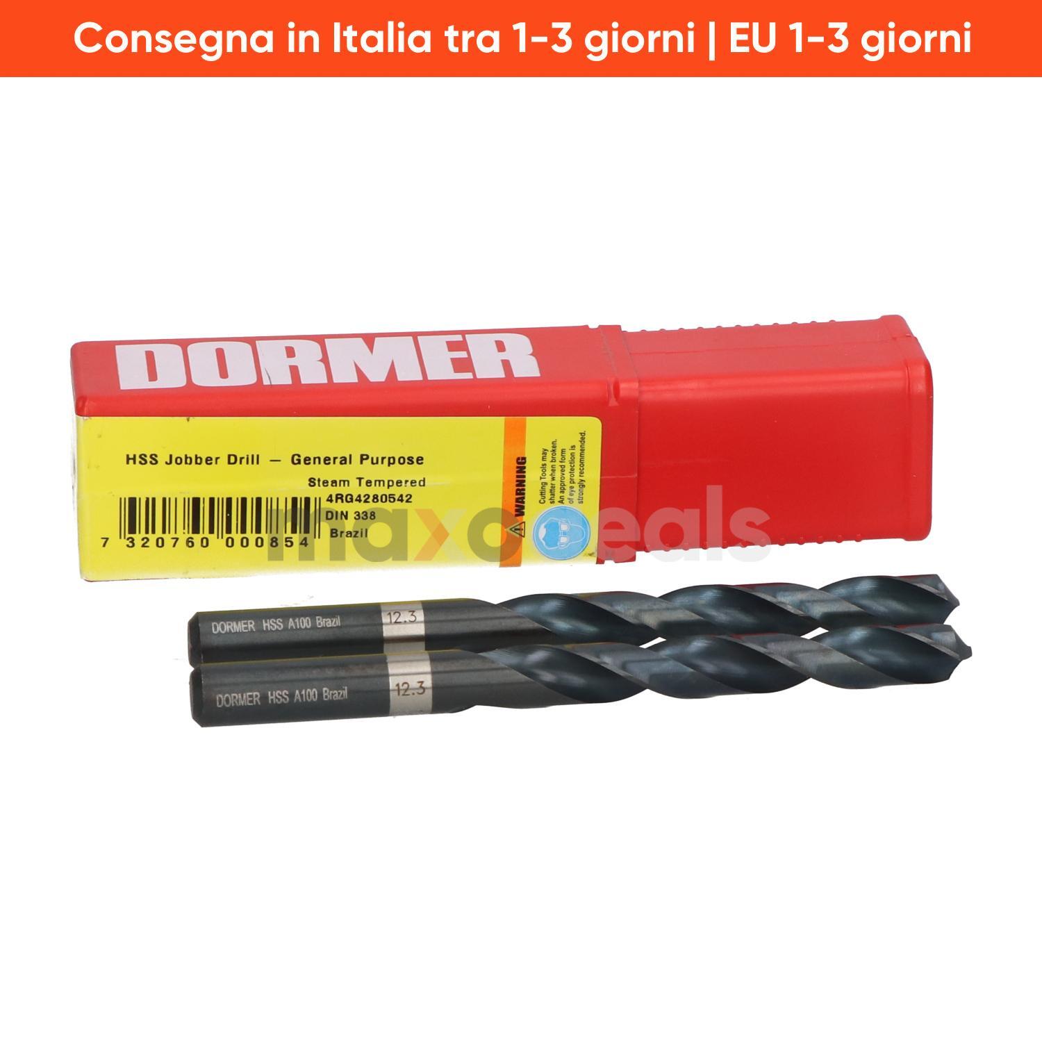 Dormer A10012.3 (2pcs) Jobber Drill 12.3MM New NFP