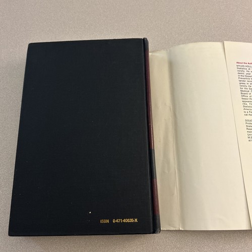 Nichtparametrische Statistische Methoden Erstausgabe Hollander Wolfe Hardcover - Bild 11 von 12