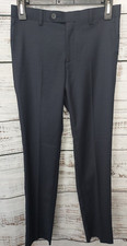 Marc New York Dress Pants Boys 12R Blue Skinny Cuff Unhemmed NEW