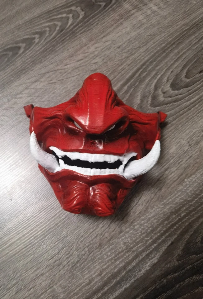 Masque oni de clan samouraï japonais - Photo 2/3