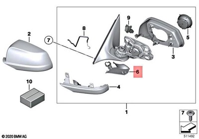 BMW OEM 51167220825 Outside Mirrors Cap for sale online | eBay 