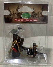 Lemax Wooden Mooring Enchanted Forest Christmas Accessory 14645 Vintage NIB Duck