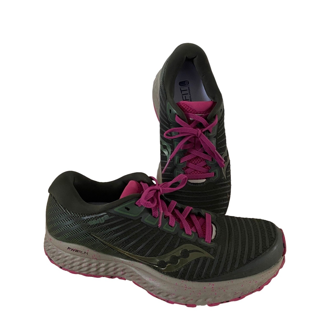 Saucony Pine Green Pink Guide 13 TR Trail Running Shoes Sneakers