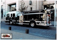 Fire Engine Cuerpo de Bomberos Santiago Trinket Sheet 56.3