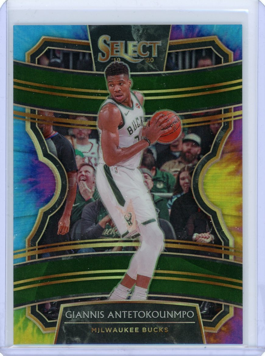 2019-20 Panini Select Tie-Dye Prizm #22 Giannis Antetokounmpo #01/25