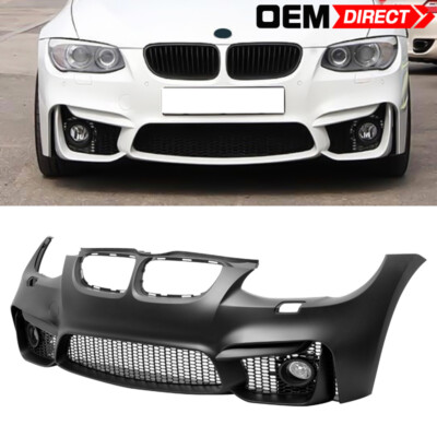 Fits 11-13 BMW E92 E93 Coupe LCI M4 Style PP Front Bumper Conversion+ Fog Lights
