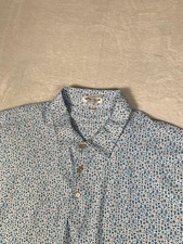 Peter Millar Summer Comfort Polo Shirt Mens XL Blue Cocktail Drinks AOP