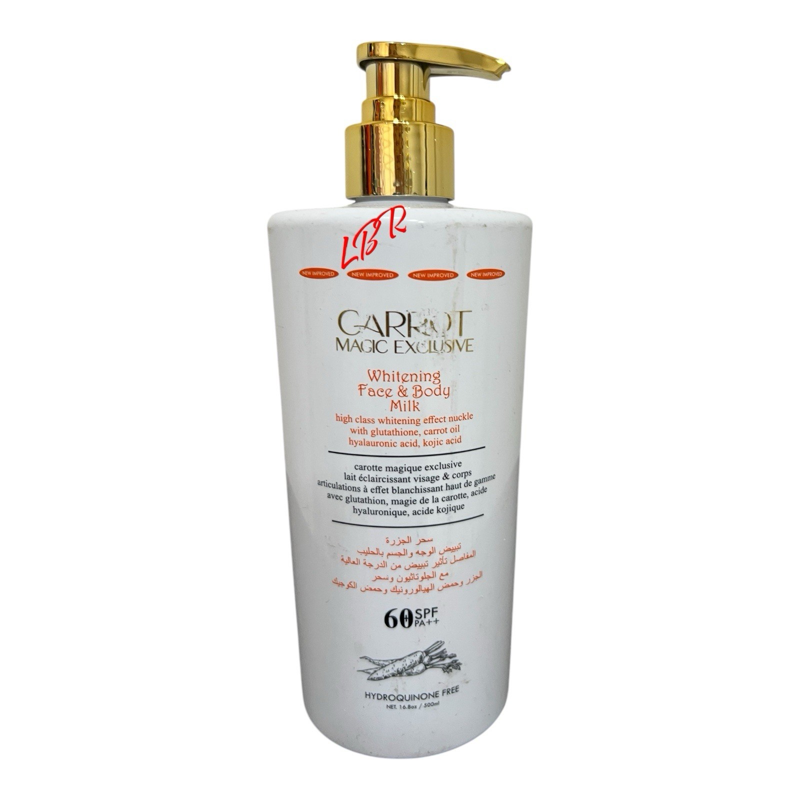 Carot Magic Exclusive Whitening Face Cream X1& Body Milk  X1, 2pc Set,SHIP FAST