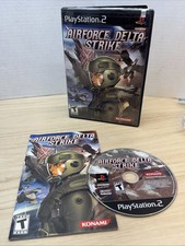 AirForce Delta Strike PS2 PlayStation 2 Complete CIB Tested Near Mint Konami