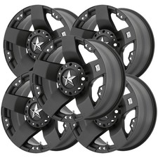 Set-5 Xd Series Xd775 Rockstar 18x9 5x55x5.5 0mm Matte Black Wheels Rims
