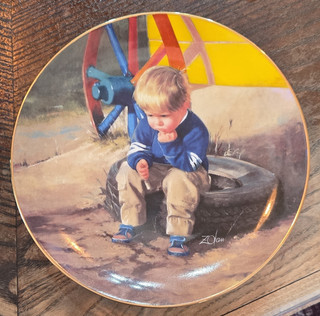 Border Fine Arts Moments of Wonder “The Thinker” Collector Plate 1994 D2207