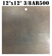 3/8" AR500 12"x12" Square Steel Shooting Target - Pistol/RIfle Gong - 1/2" Hole