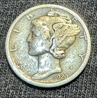 1920 D Mercury Dime Silver Circulated Business Strike Uncertified