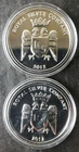 Two 2012 Royal Silver Company 1oz Extra-Fine Silver Rounds in Capsules