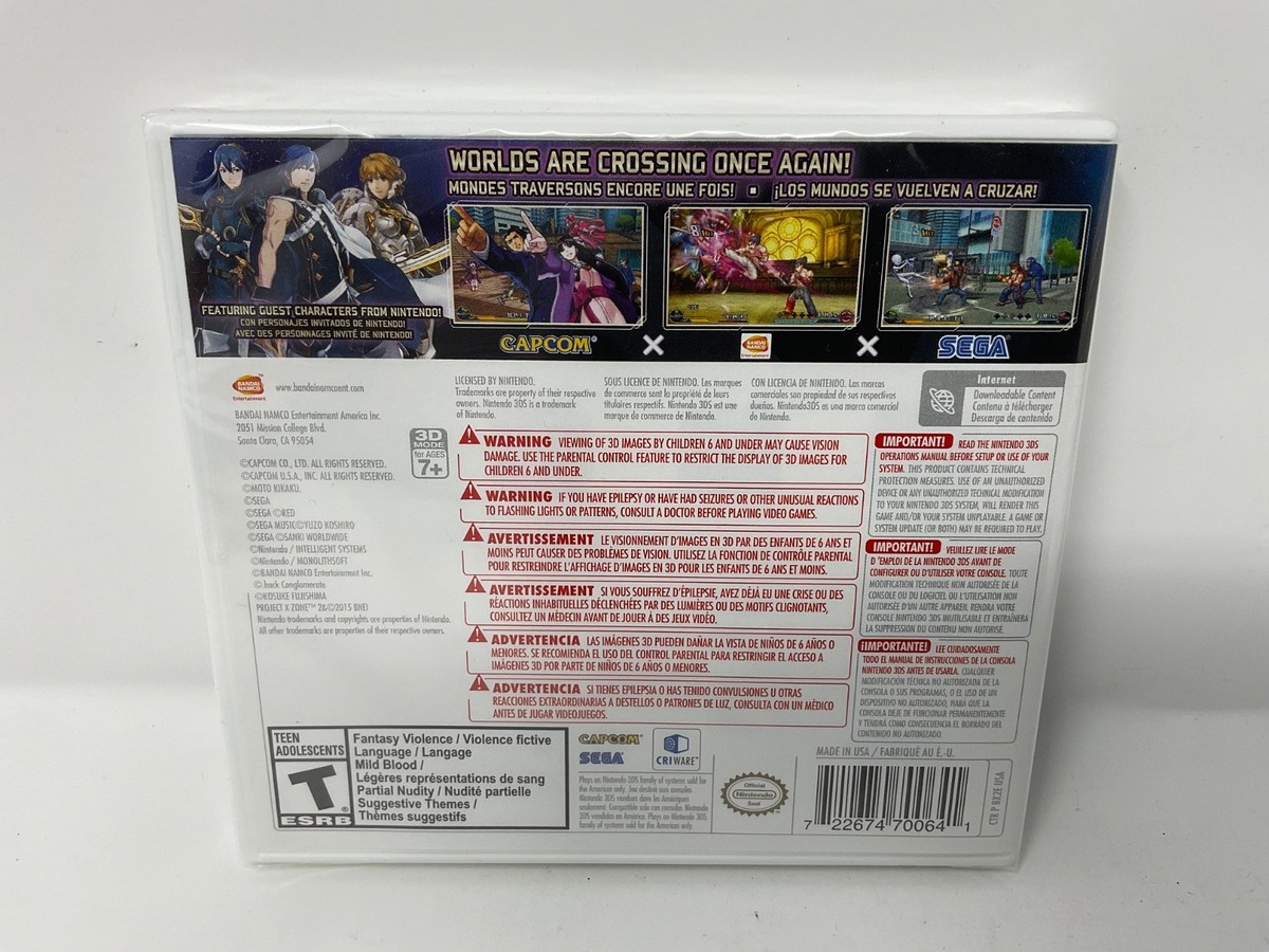 Project X Zone 2 (Nintendo 3DS, 2016) 722674700641| eBay