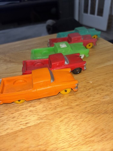 6 Vintage Auburn Rubber Car #504 Cadillac and 5 #610 Ford Ranchero - Afbeelding 7 van 18