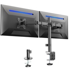VIVO Black Dual Monitor Adjustable Desk Mount...