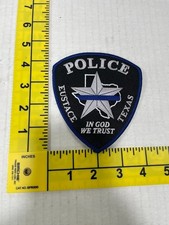 Police Eustace Texas TX Shoulder patch Police obsolete