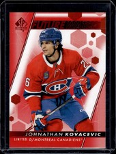 2022-23 SP Authentic #168 Johnathan Kovacevic Future Watch Limited Red
