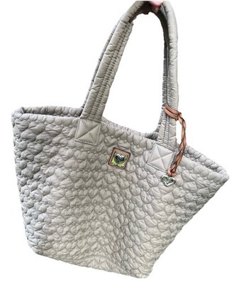 BRIGHTON HEART To HEART KARTER MicroFiber  Quilted Packable TOTE PURSE SATCHEL