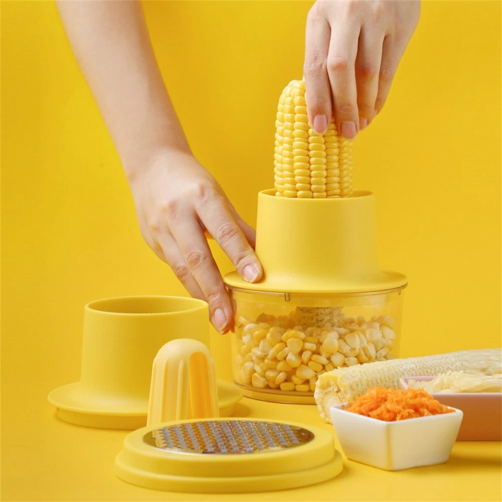 Corn Peeler with Safety Handle for Effortless Kernel Removal and Easy Cleaning