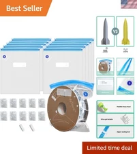 10-Piece Vacuum Storage Kit for 3D Printer Filament - Moisture-Proof Bags