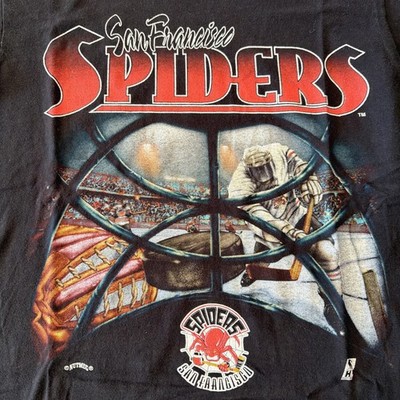 PRINT-ONS SAN FRANCISCO ポロシャツ S 90s RARE Vintage 90s IHL San Francisco Spiders Goalkeeper View Hockey