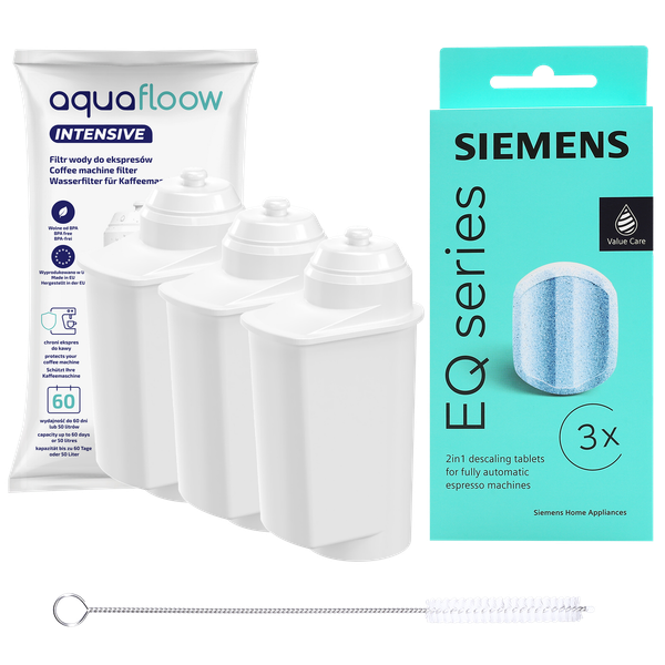 Siemens Entkalkungstabletten TZ80002 + 3X Aquafloow Wasserfilter Set-image