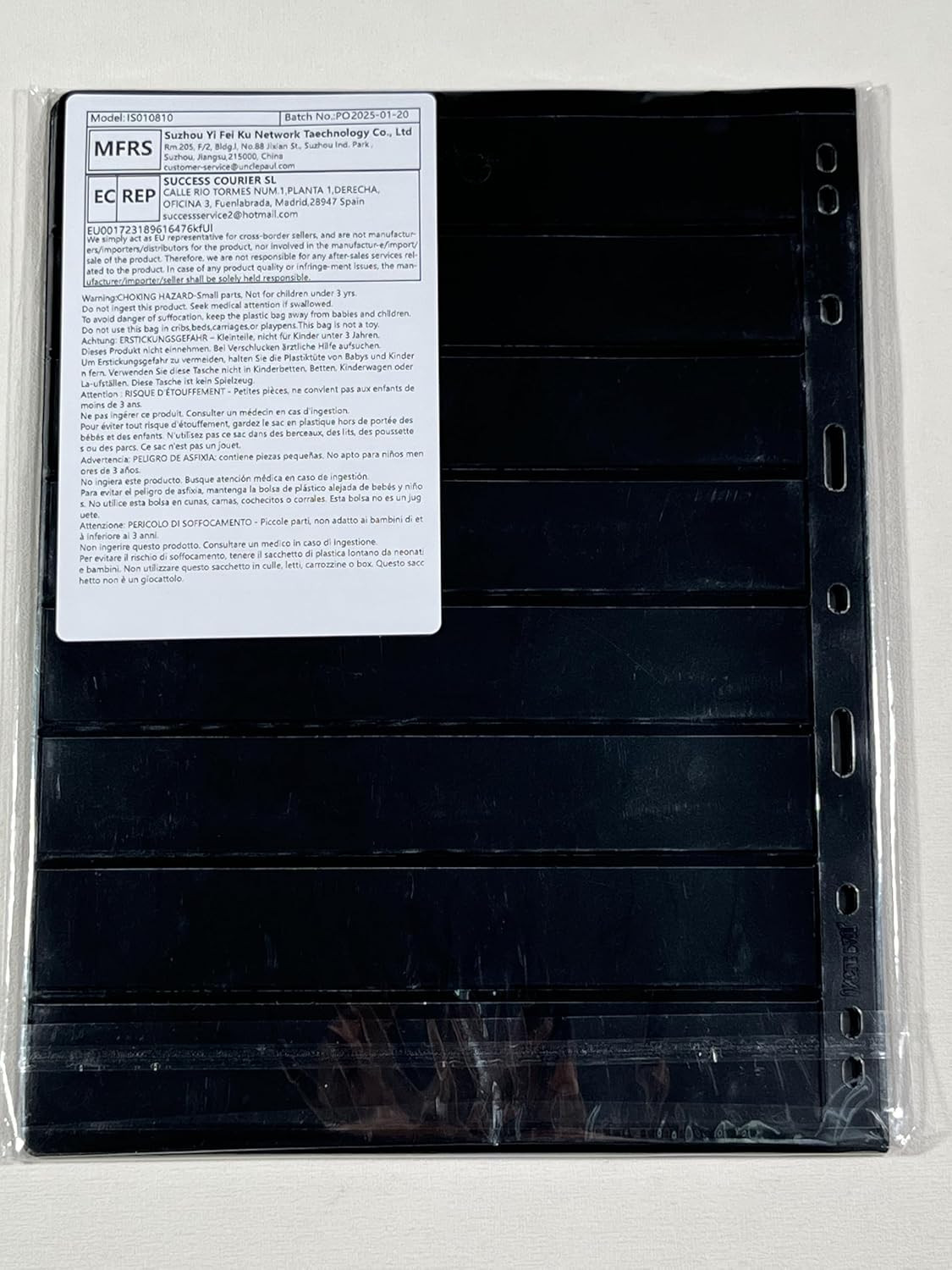 10 Sheets 20 Pages Postage Stamp Album Pages, 8 Pockets 7.7X 1.18In Stamp Collec