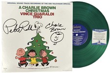 Peter Robbins signed 12" Color Vinyl Record Soundtrack A Charlie Brown Christmas