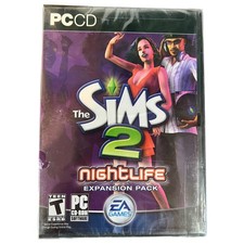 The Sims 2 Nightlife PC Game Complete 2005 Expansion Pack Big Box Sealed