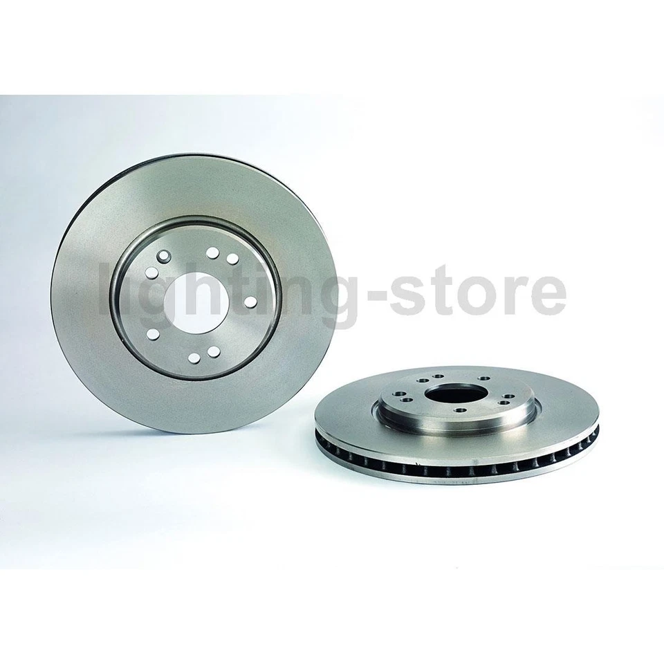 3 Front Brake Rotors & Brake Pads Set Fits Mercedes-Benz 300SL 3.0L - Image 4 of 4