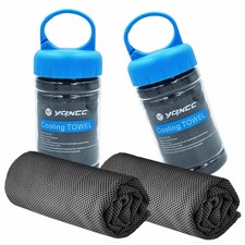 YQXCC Cooling Towel  2 Pack 47"x12"  Ice Cool for Neck  Soft Breathable Mi...