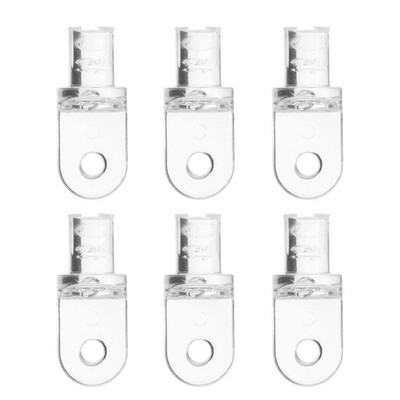 6Pcs Hardware Tilt Wand Tip Repair Transparent Vertical Blind Wand Tip
