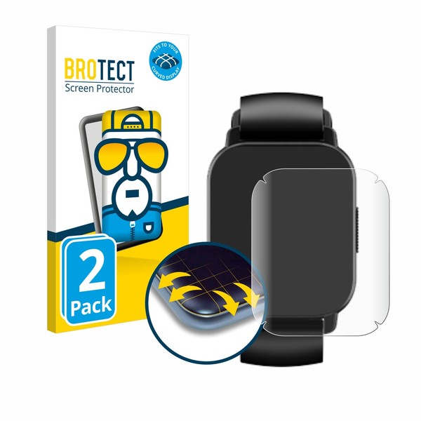 "2X Poounur Y6 1.85\" Displayfolie Full-Cover Schutz"-image