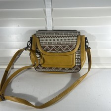 Borsa a tracolla Marina Galanti senape italiana modello tessuto ottima