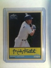 2026 Leaf Metal Baseball - 1950 Leaf Auto - Autograph - Mickey Hatcher #1/2