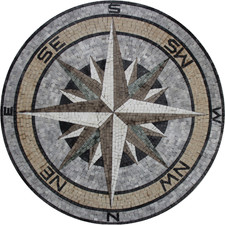Home Interior and Exterior Garden and Pool Nautical Compass