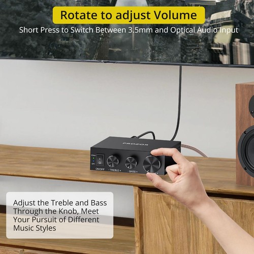 Power DAC Amplifier Plug-and-Play, Optical/3.5mm AUX Audio Receiver, TPA3221 ... - Picture 5 of 9