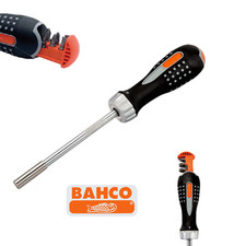 Bahco Ergo 1/4" Ratchet Screwdriver With Magnetic Bit Holder & 6 Bits,808050 XMS