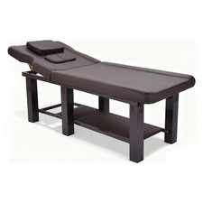 PU Leather Heavy Duty Professional Stationary Massage Bed -Brown