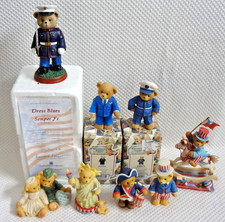 8 Enesco Cherished Teddies  Hamilton Collection Military / Patriotic Figurines