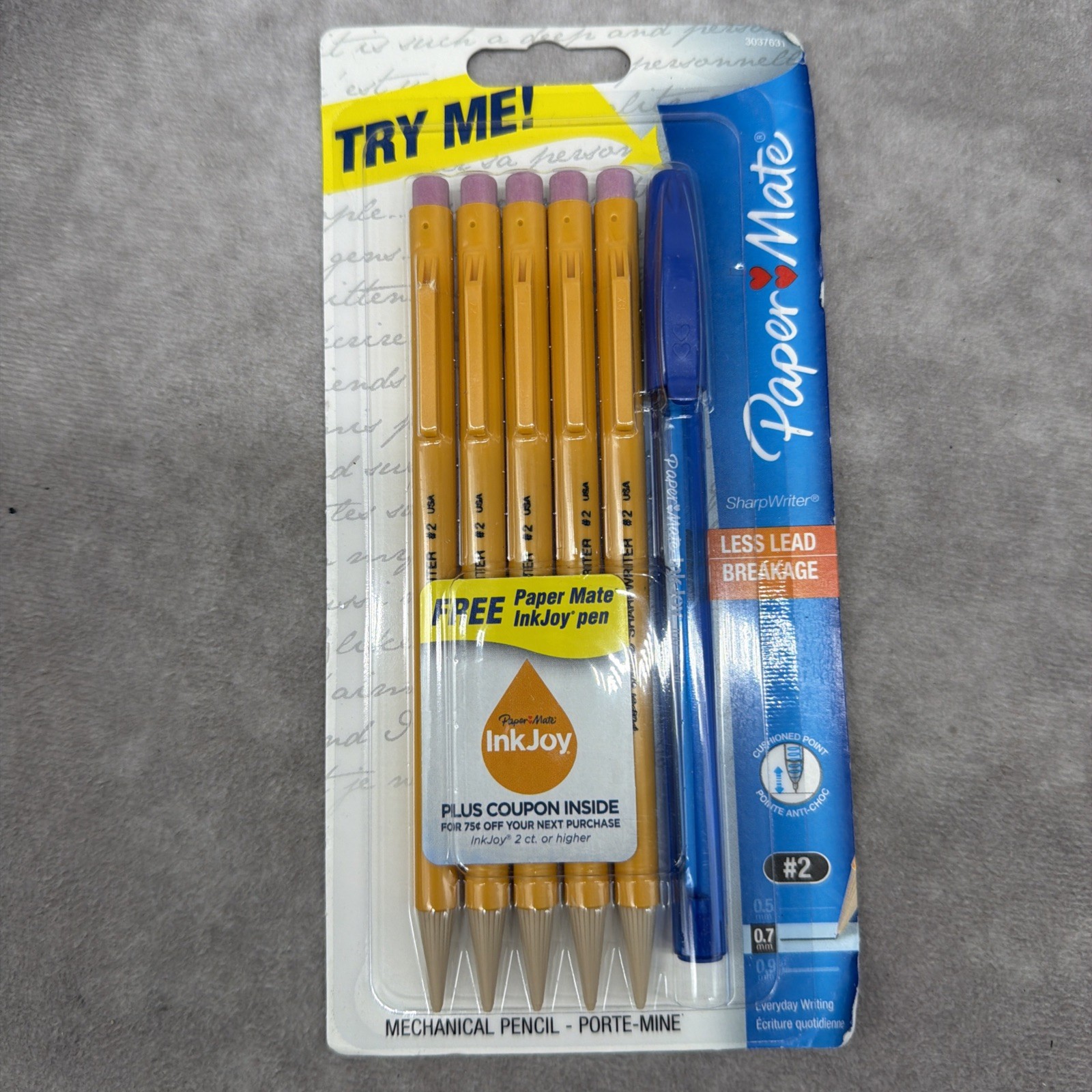 S 5 Yellow + 1 Blue Inkjoy Pen