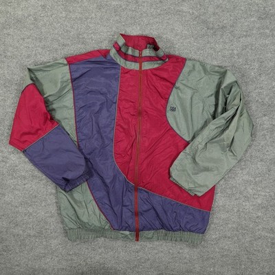 Vintage USA Olympic Team Jacket Mens XL Green Red Windbreaker