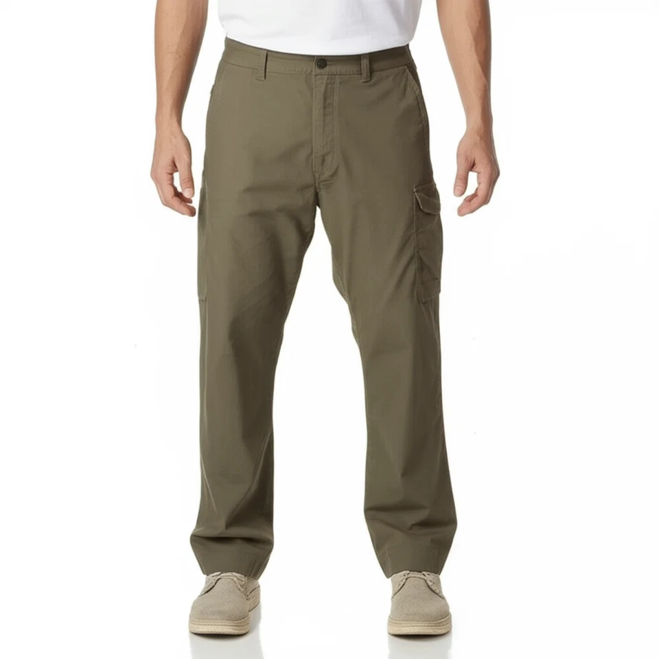 Columbia Chinos Mens Size 46/30 Olive Green Casual Multi-Pocket Hiking Outdoor - Image 3 of 4