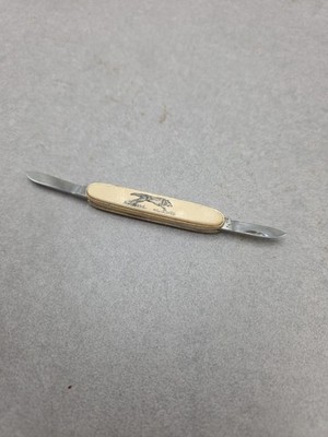 Barlow 2 Blade Pocket Knife Grey Wolf Wolves in Box National Wildlife Federation